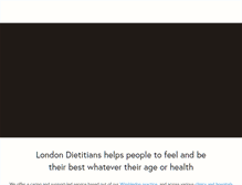 Tablet Screenshot of londondietitians.com